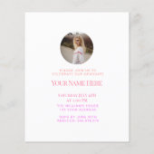 Budget Moderne Elegant Afstuderen Foto-uitnodiging Flyer (Achterkant)