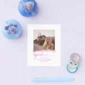 Budget Moderne Elegant Afstuderen Foto-uitnodiging Flyer (Enkel)