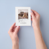 Budget Moderne Elegant Afstuderen Foto-uitnodiging Flyer (Hand)