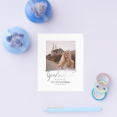 Budget Moderne Elegant Afstuderen Foto-uitnodiging Flyer (Enkel)