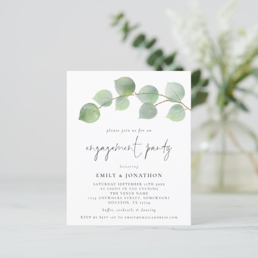 Budget Moderne Engagement Party voor Eucalyptus (Staand voorkant)