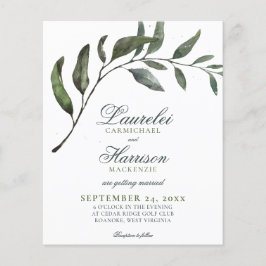 BUDGET Moderne Eucalyptus Branch Wedding