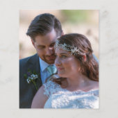 Budget Moderne Eucalyptus Fotobruiloft Hartelijk d (Achterkant)