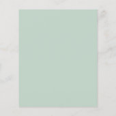 Budget Moderne Eucalyptus Wedding RSVP (Achterkant)