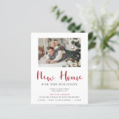 Budget Moderne Feestdagen Foto Moving Holiday Kaar (Staand voorkant)