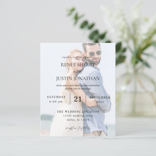 Budget Moderne Foto 5 Vertical Wedding (Staand voorkant)