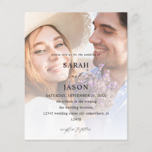 Budget Moderne Foto 7 Vertical Wedding Flyer