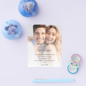 Budget Moderne Foto 7 Vertical Wedding V2-C Flyer (Enkel)