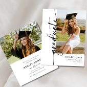 BUDGET Moderne foto Afstuderen Graduation Party Flyer