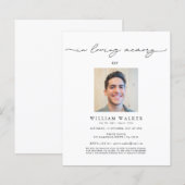 Budget Moderne Foto Begrafenisdienst (Voorkant / Achterkant)