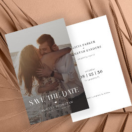 Budget moderne foto bestemming bruiloft opslaan da