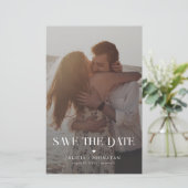 Budget moderne foto bestemming bruiloft opslaan da (Staand voorkant)