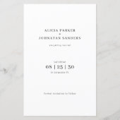 Budget moderne foto bestemming bruiloft opslaan da (Achterkant)