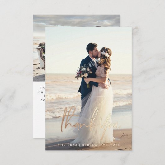 Budget Moderne Foto Dankkaarten Kaart (Voorkant / Achterkant)