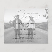 Budget Moderne Foto horizontaal 4 B&W Wedding Flyer (Voorkant)