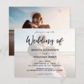 Budget Moderne Foto Horizontal 2 Wedding (Voorkant / Achterkant)