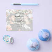 Budget Moderne Foto Horizontal Wedding Flyer (Enkel)