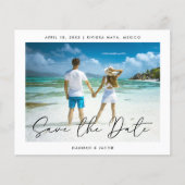 Budget Moderne foto Save the Date Flyer (Voorkant)