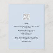 BUDGET Moderne FOTO Save the Date QR CODE RSVP Flyer (Achterkant)