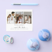 Budget moderne foto Save the Date uitnodiging Flyer (Enkel)