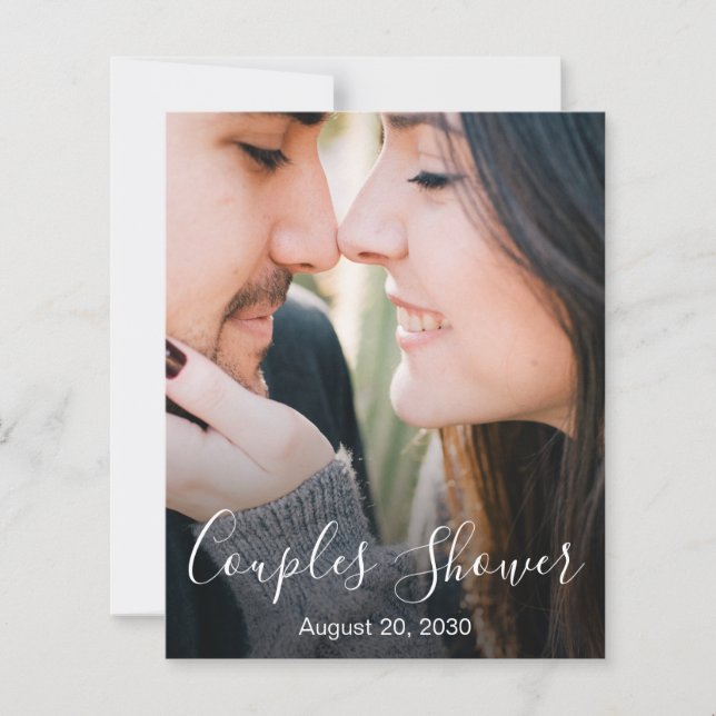Budget Moderne foto Script Couples Shower (Voorkant)