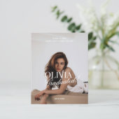 BUDGET Moderne foto-typografie Script Grad-feest (Staand voorkant)