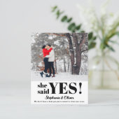 Budget Moderne Foto Verloving koninklijke kaart (Staand voorkant)