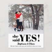 Budget Moderne Foto Verloving koninklijke kaart (Voorkant)