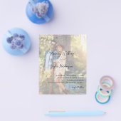 Budget Moderne Foto Vertical 12 Wedding Flyer (Enkel)