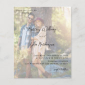 Budget Moderne Foto Vertical 12 Wedding Flyer (Voorkant)