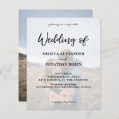 Budget Moderne Foto Vertical 2 Wedding (Voorkant / Achterkant)