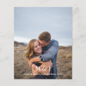 Budget Moderne Foto Vertical 2 Wedding Flyer (Achterkant)