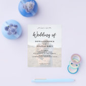 Budget Moderne Foto Vertical 2 Wedding Flyer (Enkel)