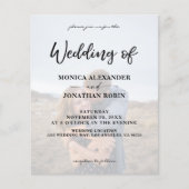 Budget Moderne Foto Vertical 2 Wedding Flyer (Voorkant)