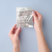 Budget Moderne Foto Vertical 4 Wedding Flyer (Hand)