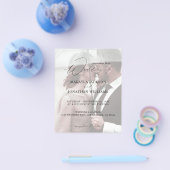 Budget Moderne Foto Vertical 4 Wedding Flyer (Enkel)