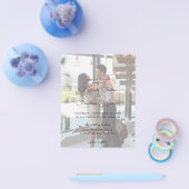 Budget Moderne Foto Verticale 9 Trouwdag Flyer (Enkel)