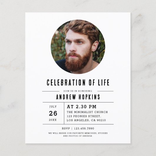 Budget Moderne foto viering van het leven (Voorkant)