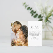 Budget Moderne Foto Wedding Bedankt (Staand voorkant)