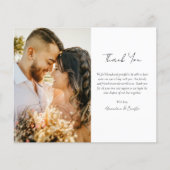 Budget Moderne Foto Wedding Bedankt (Voorkant)