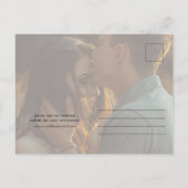 Budget Moderne Fotobruiloft Briefkaart (Achterkant)