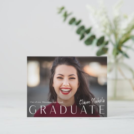 Budget Moderne Fotogradustrie Uitnodiging (Staand voorkant)