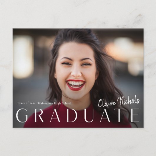 Budget Moderne Fotogradustrie Uitnodiging (Voorkant)