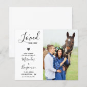Budget Moderne Fotopaard Wedding Save the Date (Voorkant / Achterkant)