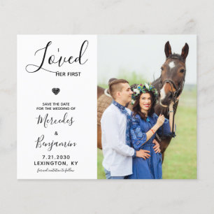 Budget Moderne Fotopaard Wedding Save the Date
