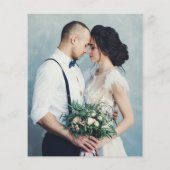 Budget Moderne Fotoscriptweduwschap Bedankt (Achterkant)