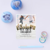 BUDGET Moderne FOTOVERLOVING Aankondiging Flyer (Enkel)