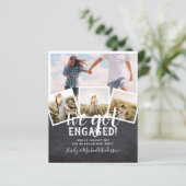 BUDGET Moderne FOTOVERLOVINGSAANKONDIGING (Staand voorkant)