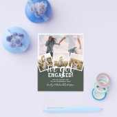 BUDGET Moderne FOTOVERLOVINGSAANKONDIGING Flyer (Enkel)