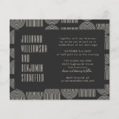 Budget Moderne Geometric Black Arch Lines Weddensc (Voorkant)